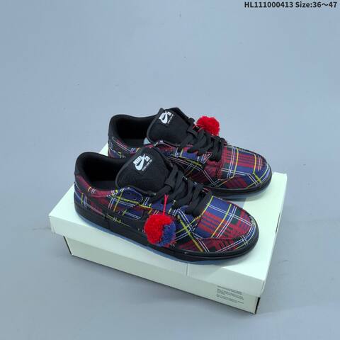 Nike SB Dunk Low Black Red Blue Yellow EU 36-47 Skate Shoe - Unisex (BS-60772)