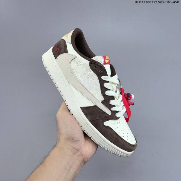 Jordan Air Jordan 1 Low x Travis Scott black yellow white and brown white EU 36-45 casual lifestyle