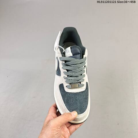Nike Air Force 1 Low Light Grey Dark Grey Off White EU 36-45 Sneaker - Unisex (BS-63351)