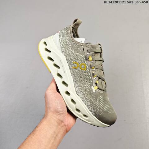 On Cloudsurfer Max Taupe Ivory Yellow Black EU 36-45 Running Shoe Running Sneakers - Unisex (BS-69790)