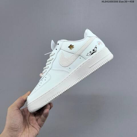 Nike Air Force 1 07 Low White Black Red Pink Yellow EU 36-45 Sneaker - Unisex (BS-61432)