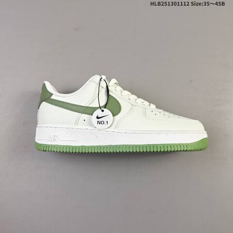 Nike Air Force 1 07 Off White Olive Green White EU 35-45 Sneaker - Unisex (BS-63825)