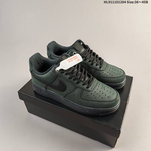 Nike Air Force 1 07 Yellow Black Dark Green EU 36 45 Skate Shoe EU 36-45 - Unisex (BS-62841)
