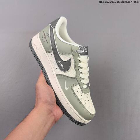 Nike Air Force 1 07 LV8 Light Grey White Dark Grey EU 36-45 Skate Shoe - Unisex (BS-62662)