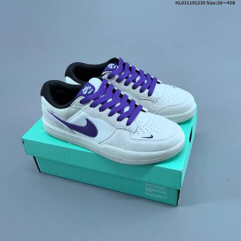 Nike SB Force 58 Light Grey White EU 36-45 Skate Shoe - Unisex (BS-62326)