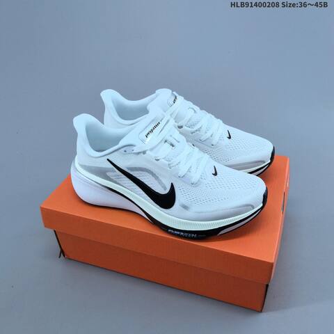 Nike Air Zoom Pegasus 42 Black White Silver EU 36-45 Running Shoe - Unisex (BS-61499)
