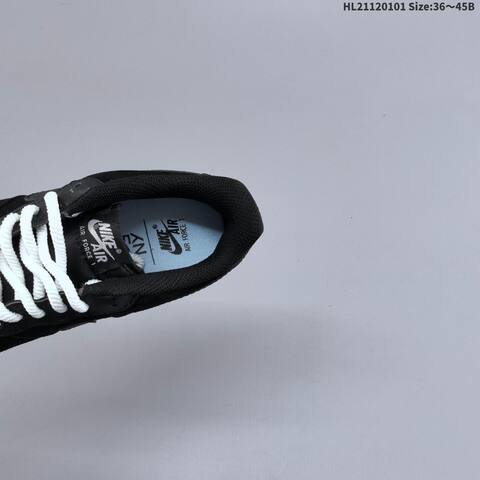 Nike Air Force 1 07 Black White Gum Blue EU 36-45 Sneaker - Unisex (BS-62267)