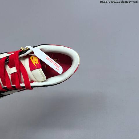 Nike Dunk SB Low White Black Red Yellow EU 36-45 Skate Shoe - Unisex (BS-61850)
