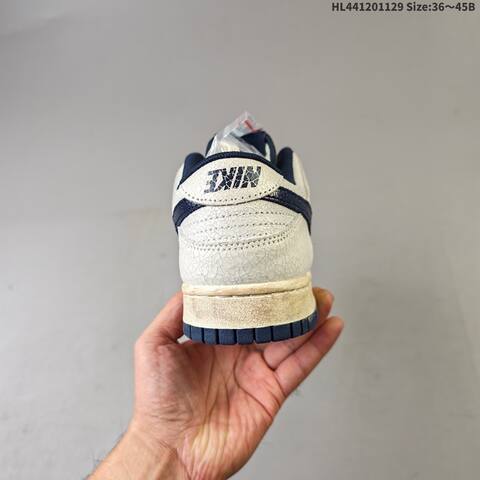 Nike SB Dunk Low IH6766-001 Light Beige Navy Blue Tan Cream EU 36-45 Skate Shoe - Unisex (BS-62961)