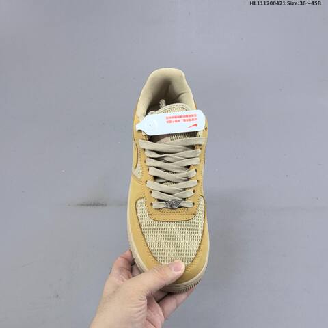 Nike Air Force 1 07 Wheat Beige Light Tan EU 36-45 Sneaker - Unisex (BS-60590)