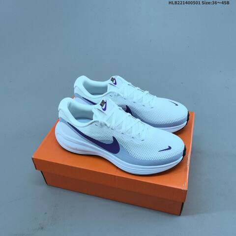 Nike Revolution 8 Black White White Purple Light Blue EU 36-45 Running Shoe - Unisex (BS-60540)