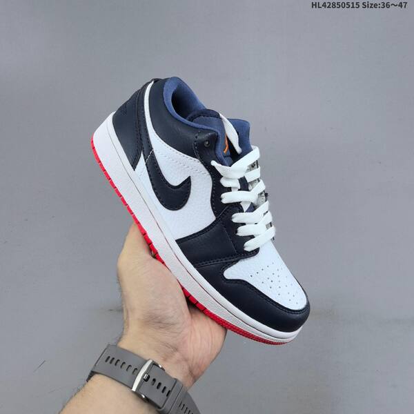 Jordan Air Jordan 1 Low white/navy/blue/red 36~47 basketball