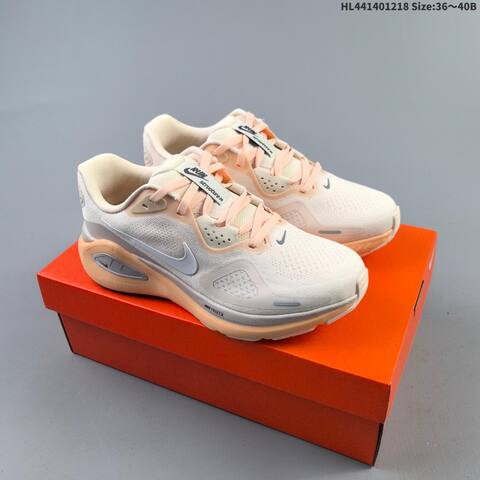 Nike Air Zoom Structure 26 Cream Peach Light Grey EU 36-40 Running Shoe - Unisex (BS-62588)