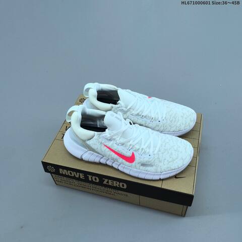 Nike Free Run 5 0 Black White Bright Crimson EU 36-45 Running Shoe - Unisex (BS-60028)