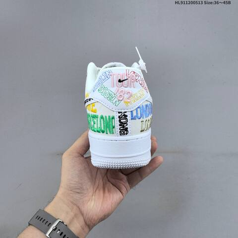 Nike Air Force 1 07 LV8 White Multicolor EU 36-45 Sneaker - Unisex (BS-60341)