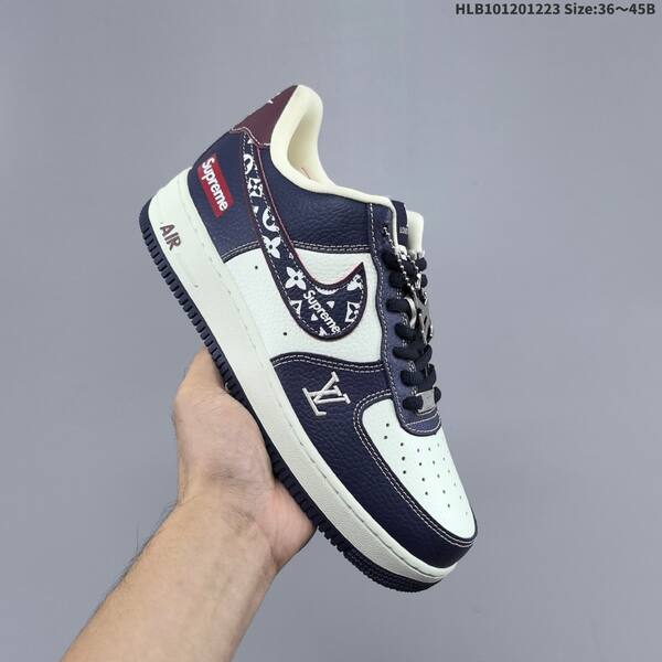 Nike Air Force 1 07 white navy maroon EU 36-45 sneaker