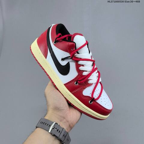 Off-White Nike Air Jordan 1 Low Brown Mocha Lifestyle (BS-60061)