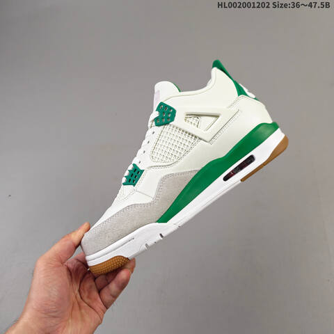 Nike SB x Air Jordan 4 Retro Pine Green AIR JORDAN 4 Aj4 4 Ai Lifestyle (BS-67570)