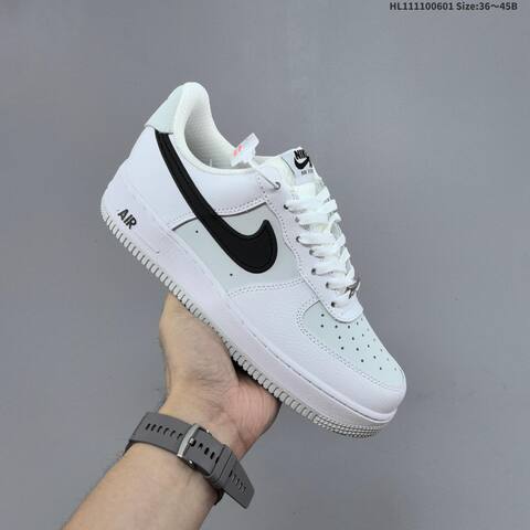 Nike Air Force 1 07 White Light Grey Black Navy Blue Gum Brown EU 36-45 Sneaker - Unisex (BS-60022)