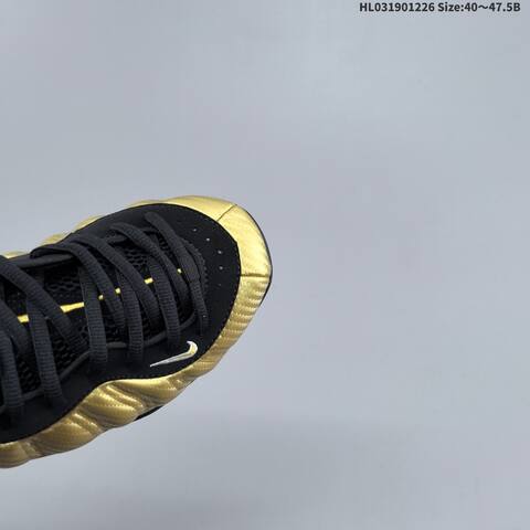 Nike Little Posite Pro 624041-701 Metallic Gold Black White EU 40-47 5 Basketball Shoe - Men's (BS-62432)