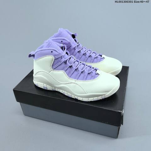 Air Jordan 10 Hydrangeas AIR JORDAN 10 Aj10 Lifestyle (BS-66649)