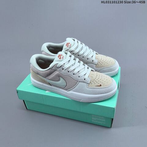 Nike SB Force 58 Light Grey White EU 36-45 Skate Shoe - Unisex (BS-62326)