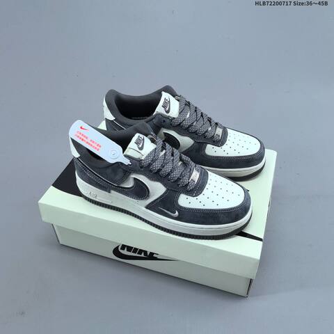 Nike Air Force 1 07 Low Dark Grey Off White EU 36-45 Sneaker - Unisex (BS-60664)