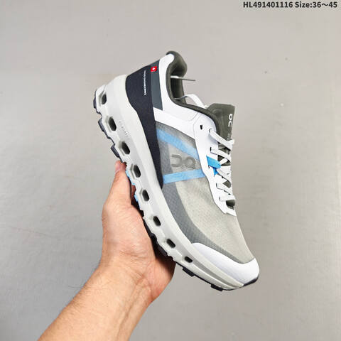 On Cloudvista 2 Grey White Dark Grey Blue EU 36-45 Trail Shoe Trail Running Sneakers - Unisex (BS-69811)