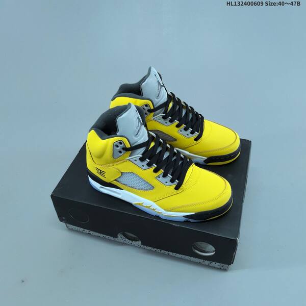 Jordan Air Jordan 5 Retro black/blue/grey 40~47B basketball