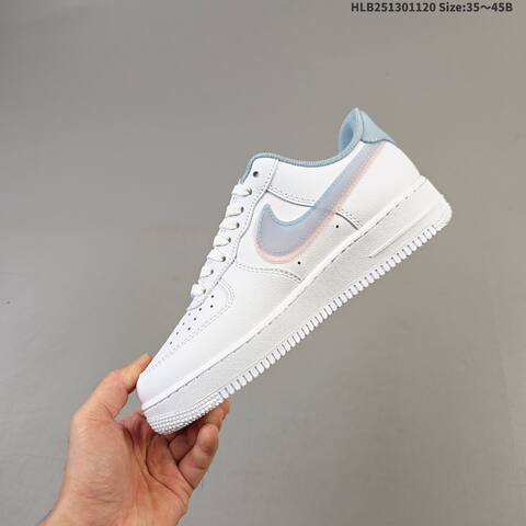 Nike Air Force 1 07 Low White Light Blue Pink Off White Red EU 35 45 Skate Shoe EU 35-45 - Unisex (BS-63386)