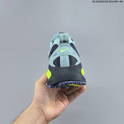 Nike Vomero 18 GTX ReactX Air Zoom Light Blue Neon Yellow Dark Blue Black EU 40-46 Running Shoe - Men's (BS-62368)