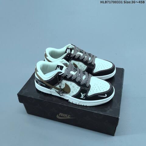 Nike Dunk SB Low Black White Brown EU 36-45 Skate Shoe - Unisex (BS-61018)