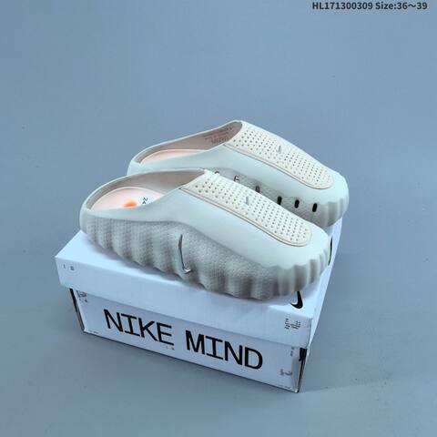 Nike Mind 001 Recovery Slide Light White Light Pink Silver EU 36-39 Slides - Women's (BS-61402)