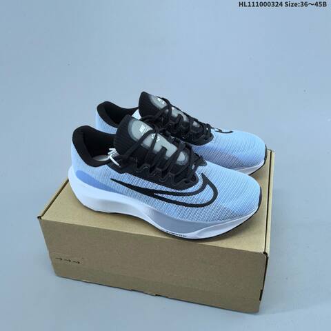 Nike Zoom Fly 5 Black White Light Blue Grey EU 36-45 Running Shoe - Unisex (BS-61142)