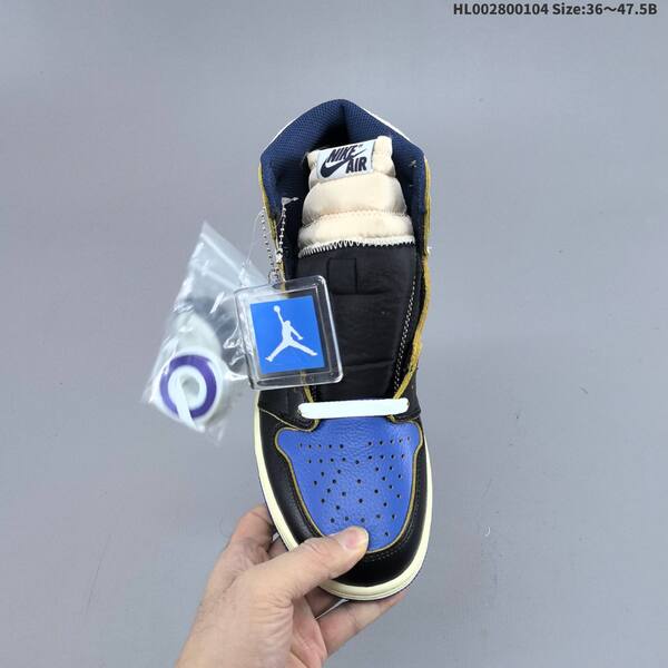Air Jordan Air Jordan 1 Retro High OG black/royal blue/cream 36~47.5 basketball
