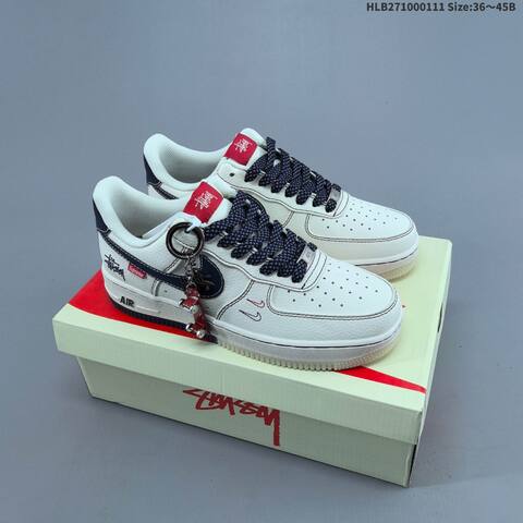 Nike Air Force 1 07 LV8 White Grey Black Red EU 36-45 Sneaker - Unisex (BS-62063)