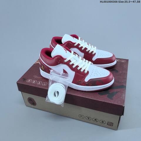 Air Jordan 1 Low CNY AIR JORDAN 1 Aj1 1 Air Jo Lifestyle (BS-66595)