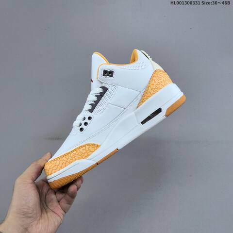 Air Jordan 3 Retro Orange Citrus AIR JORDAN 3 Aj3 Lifestyle (BS-66381)