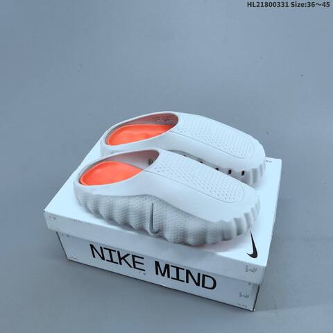 Nike Mind 001 Recovery Slide Off White Black Orange Grey EU 36-45 Slides - Unisex (BS-61015)
