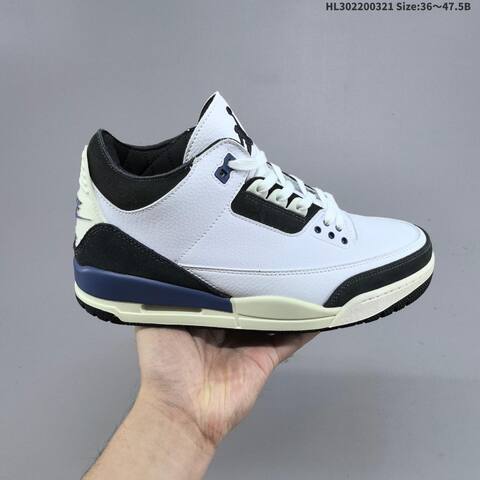 A Ma Maniere x Air Jordan 3 Retro Diffused Blue AIR JORDAN 3 Aj3 Lifestyle (BS-66482)