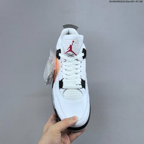 Air Jordan 4 Retro OG White Cement Replica AIR JORDAN 4 Aj4 Lifestyle (BS-66661)