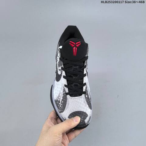Nike Zoom Kobe VI CNY Black Grey Red White EU 38-46 Basketball Shoe - Unisex (BS-61938)