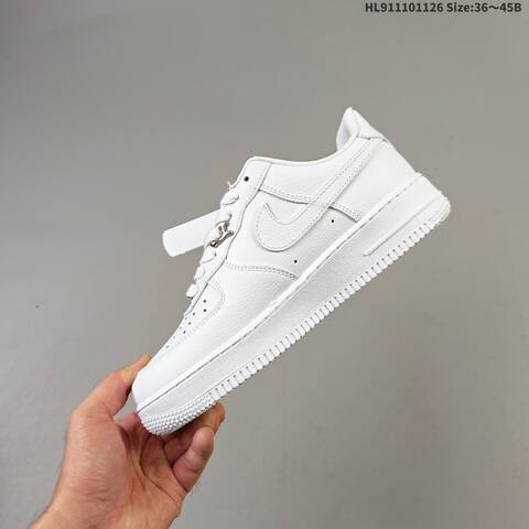 Nike Air Force 1 07 White Metallic Silver Gold EU 36-45 Sneaker - Unisex (BS-63034)