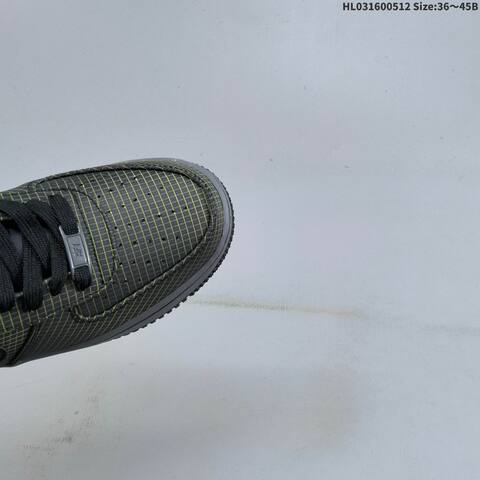 Nike Air Force 1 07 Black Grey Yellow EU 36-45 Sneaker - Unisex (BS-60382)