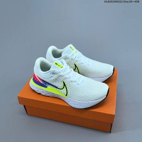 Nike Zoom React Infinity Run FK 3 White Black Blue Pink Green EU 36-45 Running Shoe - Unisex (BS-61200)