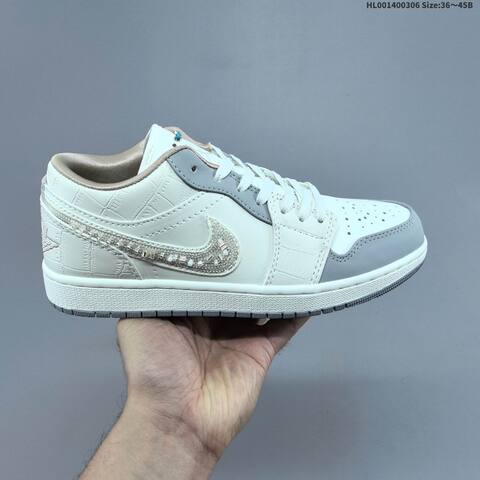 Air Jordan 1 Low Soft Pearl WMNS AIR JORDAN 1 Aj1 Lifestyle (BS-66614)