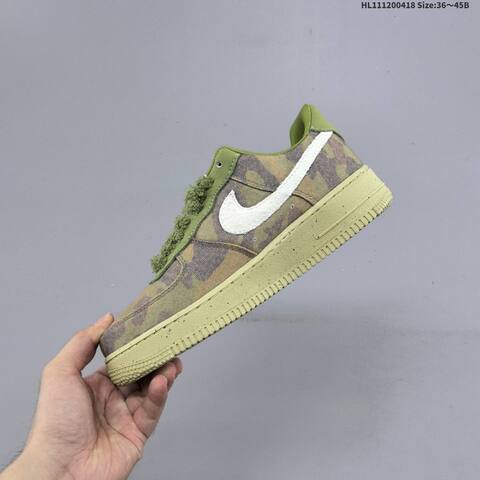 Nike Air Force 1 07 Olive Green Brown Beige EU 36-45 Sneaker - Unisex (BS-60658)