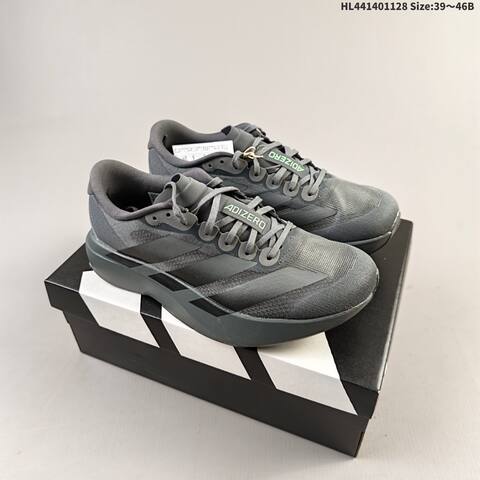 Adidas Adizero Evo SL Dark Grey Black Neon Green EU 39-46 Running Shoe - Unisex (BS-65409)