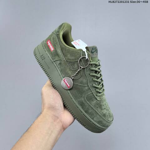 Nike Air Force 1 07 LV8 DF0188 117 Olive Green Red EU 36 45 Sneaker EU 36-45 - Unisex (BS-62293)