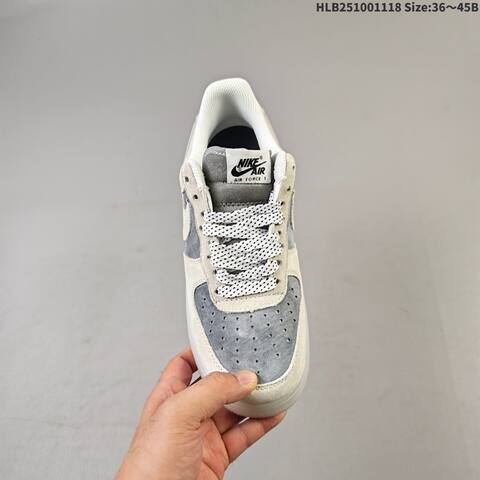 Nike Air Force 1 07 Light Beige Grey White EU 36-45 Sneaker - Unisex (BS-63497)